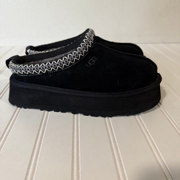 UGG Size 8 Tasman II Black Platform slipper Shoes size 8 - Picture 4 of 7